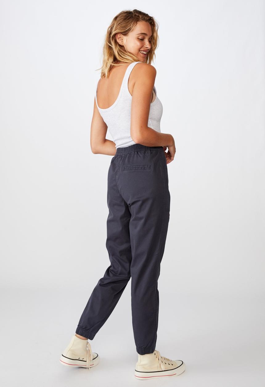 Cotton On - Cuffed chino - washed navy