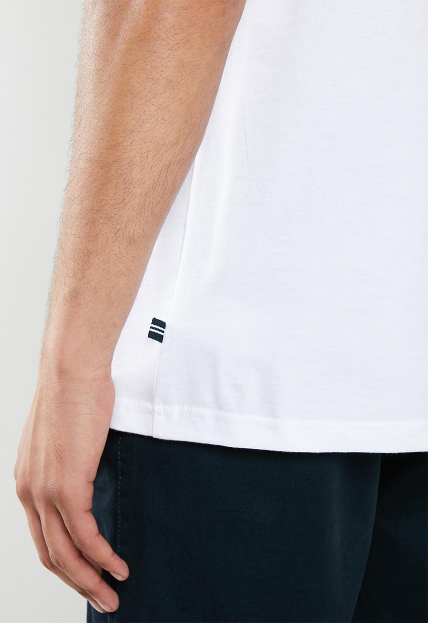 Nautica - Modern sailing tee - white