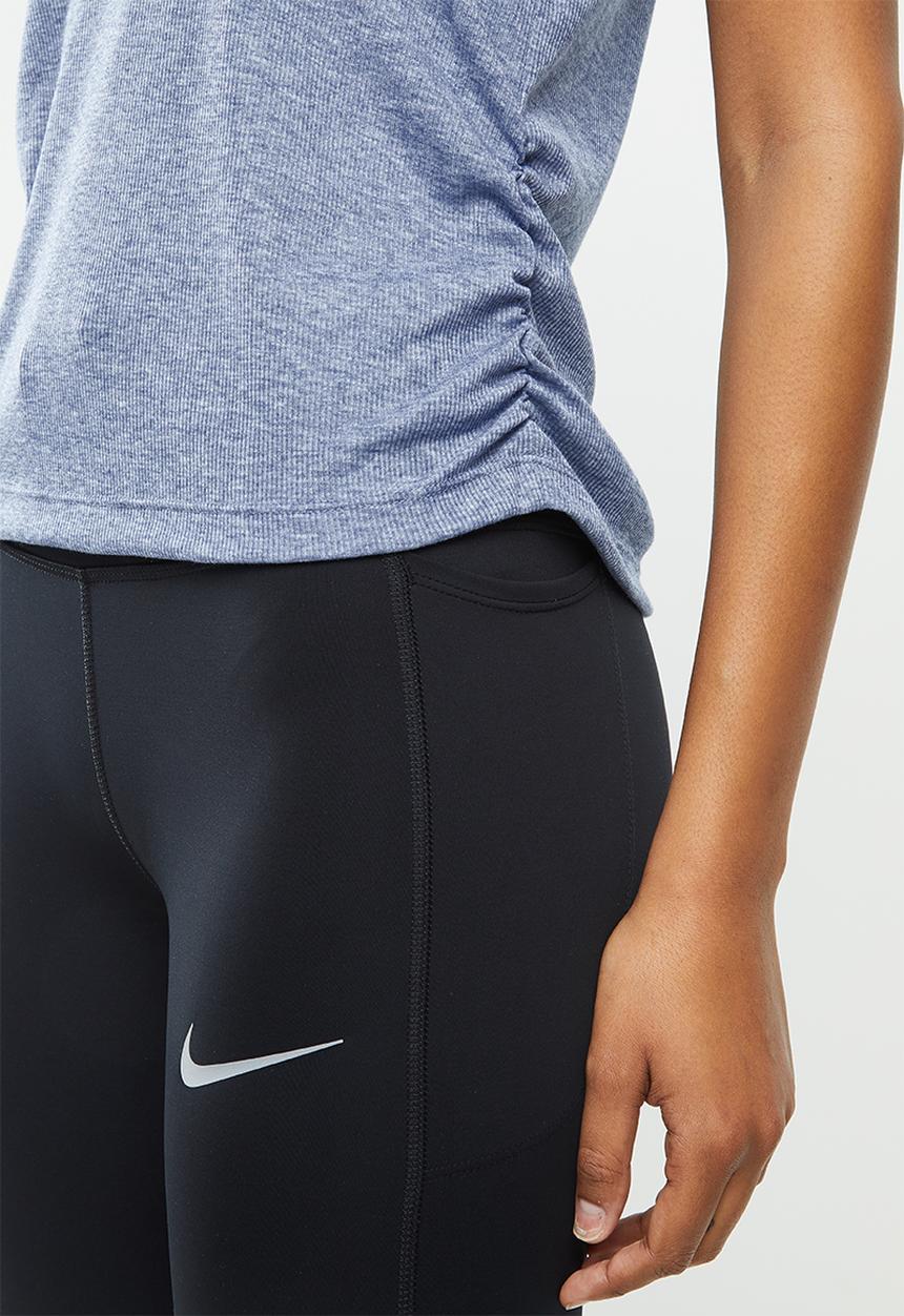 Nike - Yoga ruched tank - blue