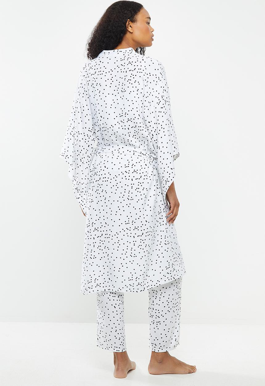 Superbalist - Midi robe - white & black
