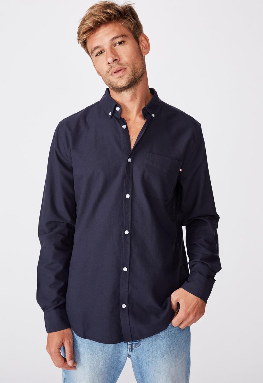 Cotton On - Brunswick shirt 3 - navy  oxford