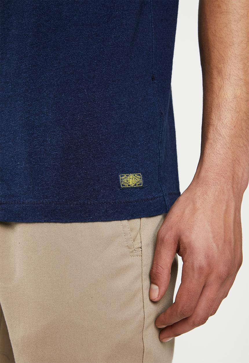 Superdry. - Denim good co print tee - blue