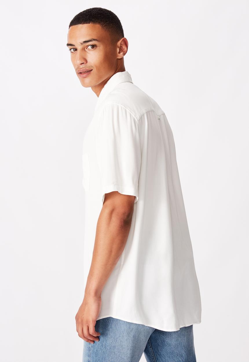 Cotton On - 91 short sleeve shirt - white