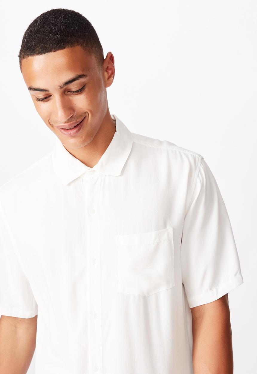 Cotton On - 91 short sleeve shirt - white