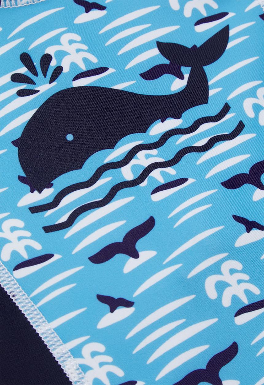 Pop Candy - Baby boys printed swimsuit - blue