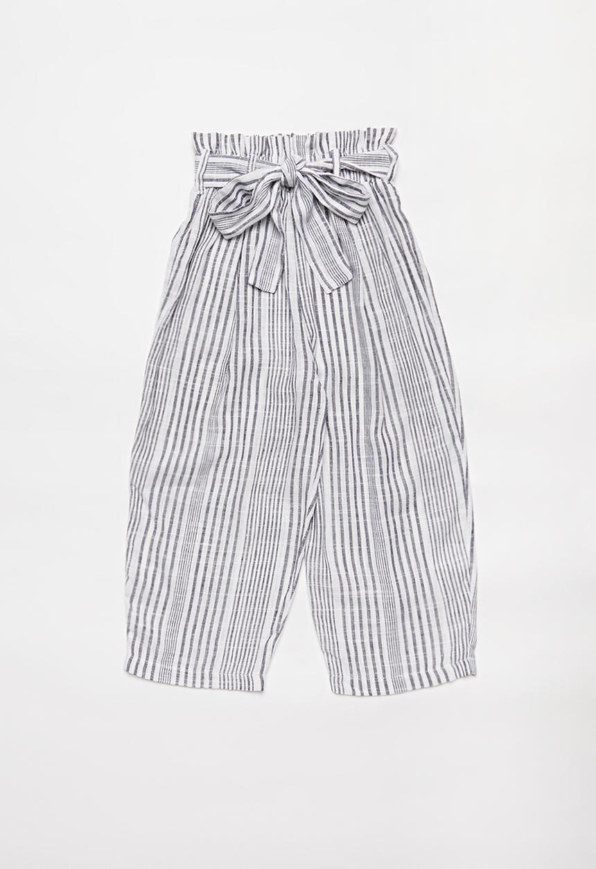 Superbalist - Paperbag waist culotte - black & white 