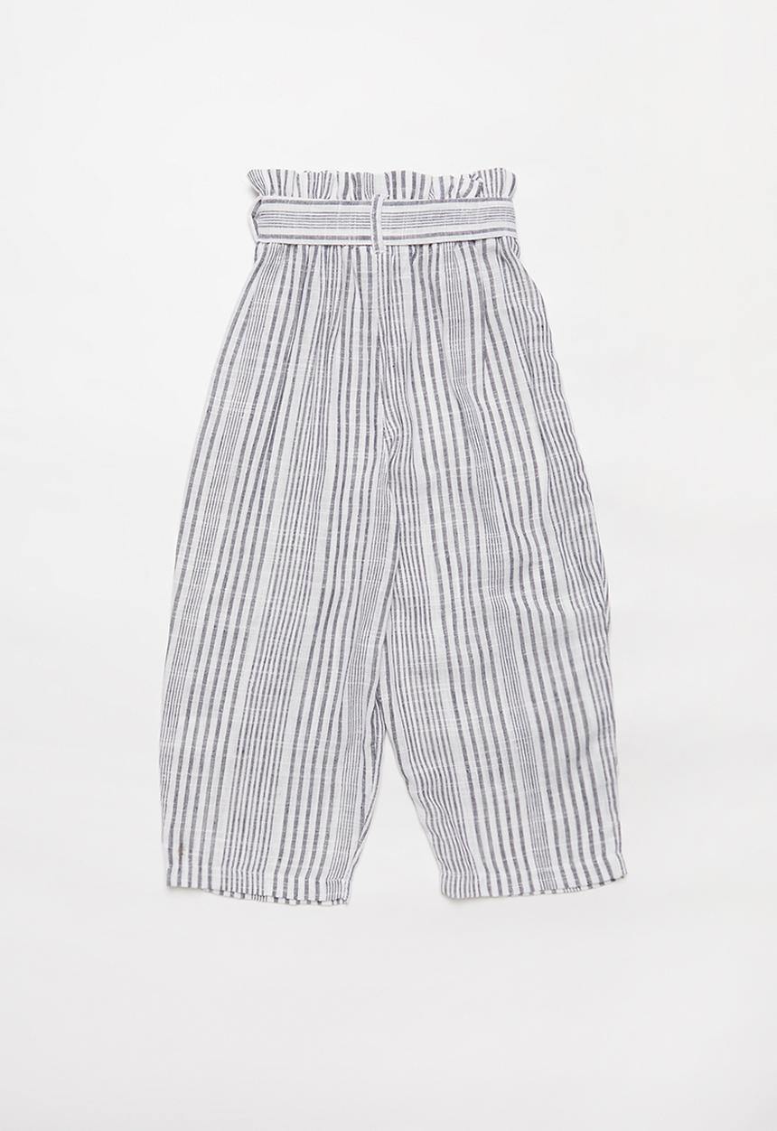 Superbalist - Paperbag waist culotte - black & white 