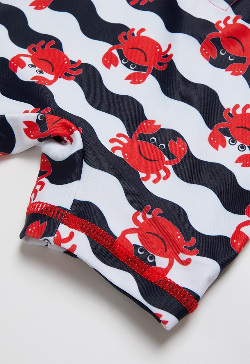 Pop Candy - Baby boys printed swimsuit - red