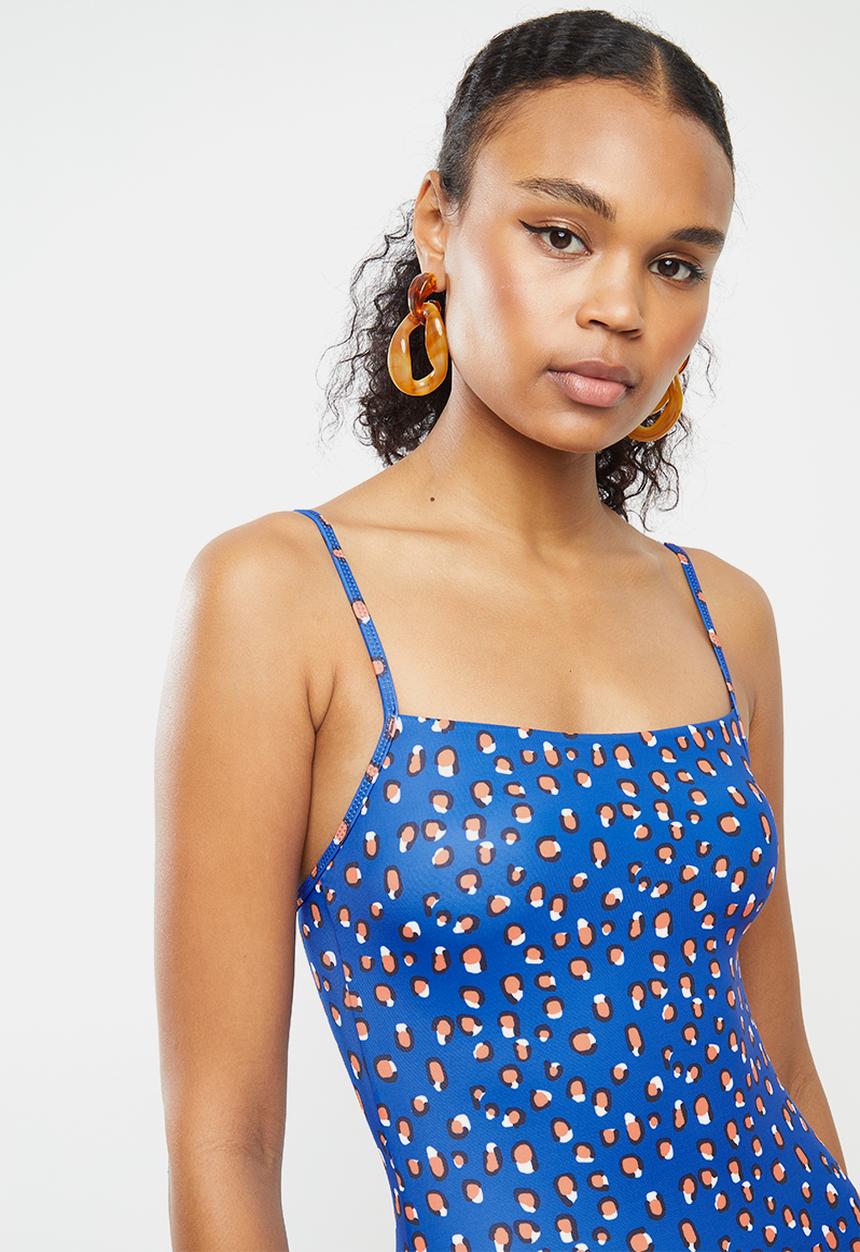 BeachCult - Bella one piece - blue & rust