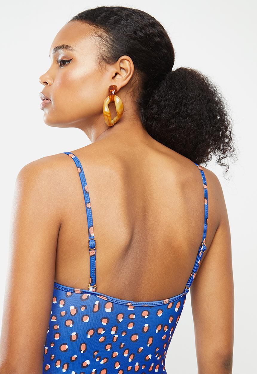 BeachCult - Bella one piece - blue & rust