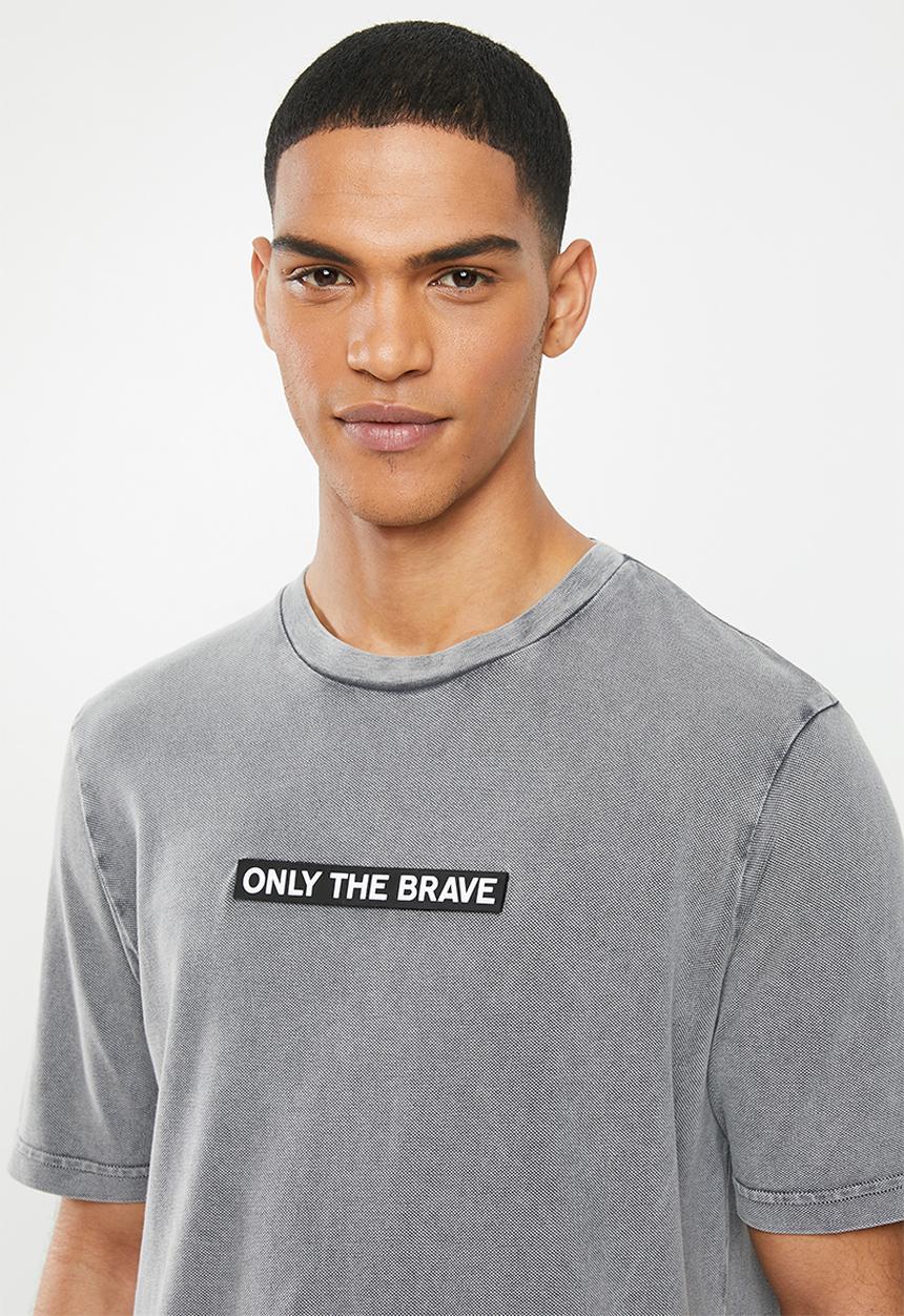 Diesel  - T-just-slits-t15 T-shirt - grey
