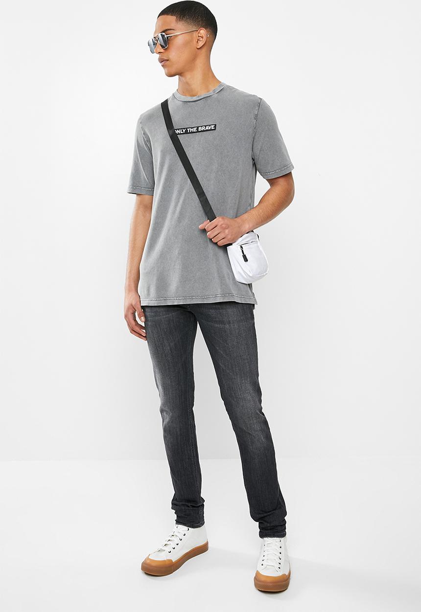 Diesel  - T-just-slits-t15 T-shirt - grey