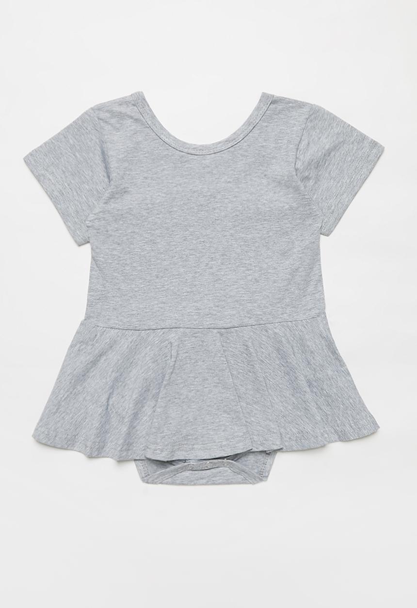 Pop Candy - Girls dress romper - grey