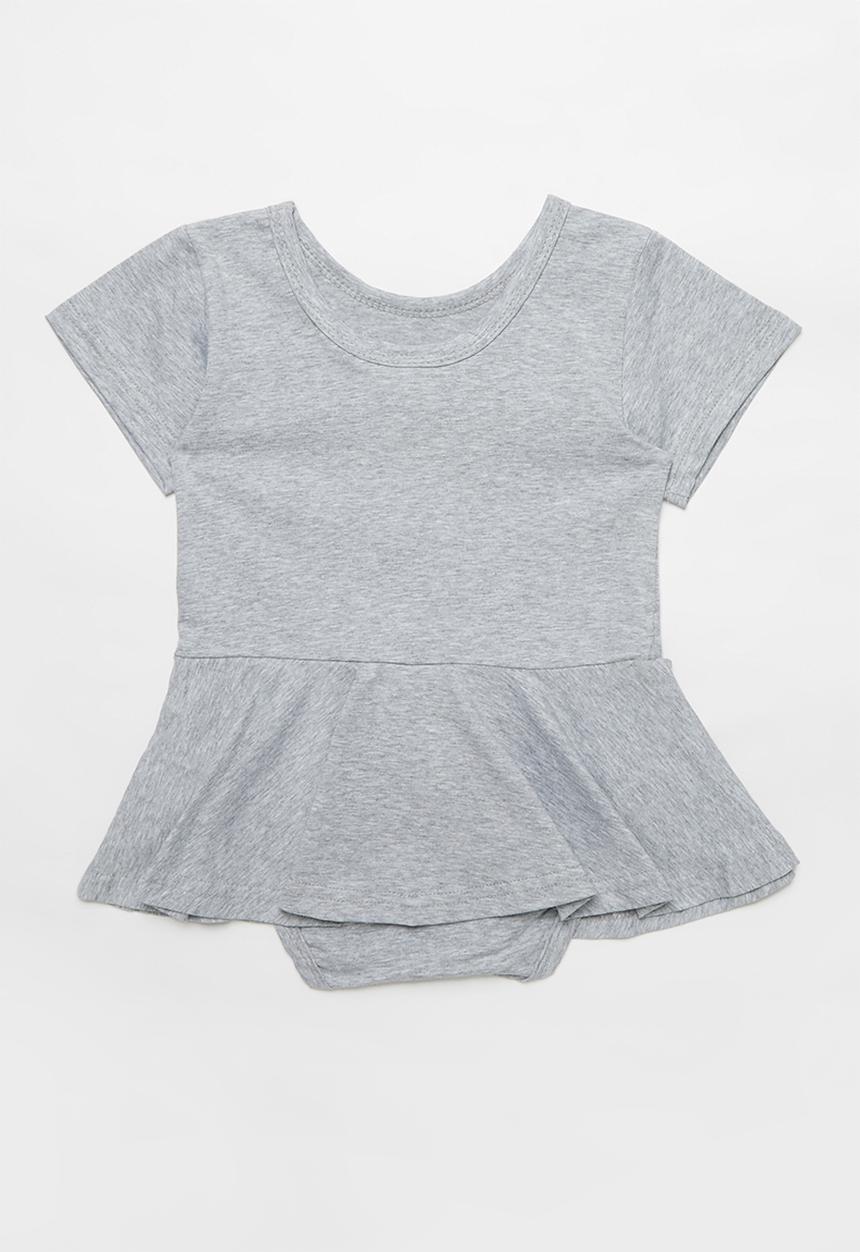 Pop Candy - Girls dress romper - grey