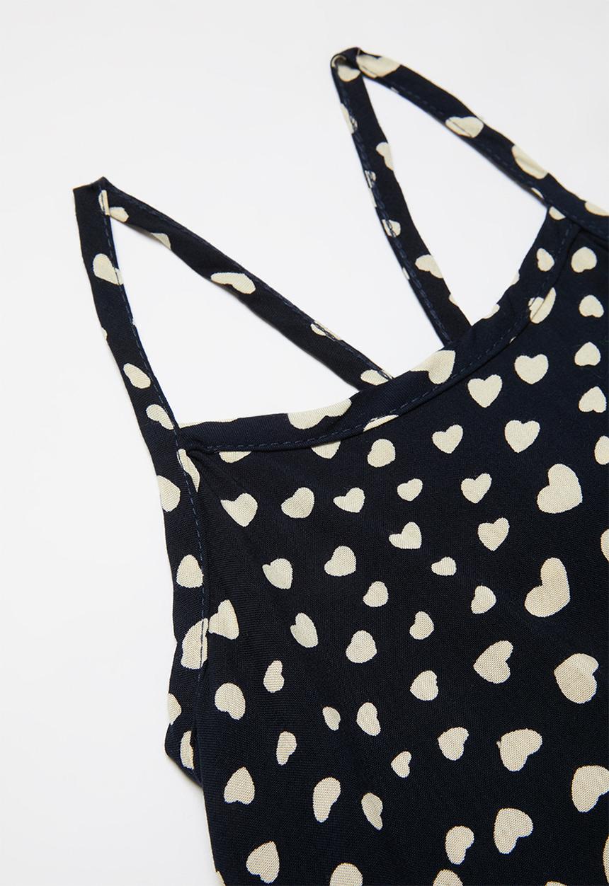 Pop Candy - Girls polka dot jumpsuit & headband set - black & white