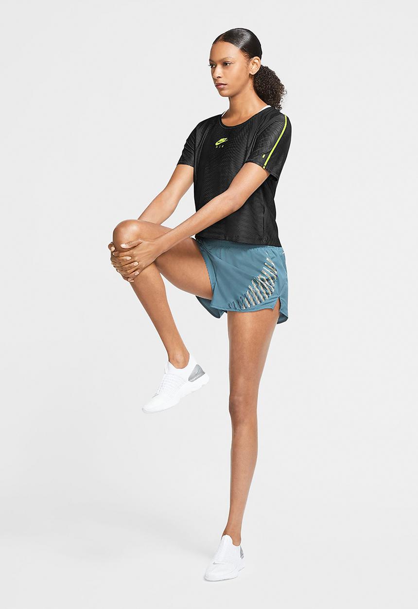 Nike - Nike women air short sleeve top - black volt