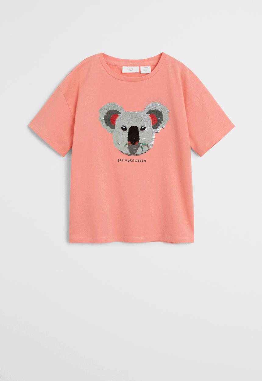 MANGO - T-shirt wild - rose