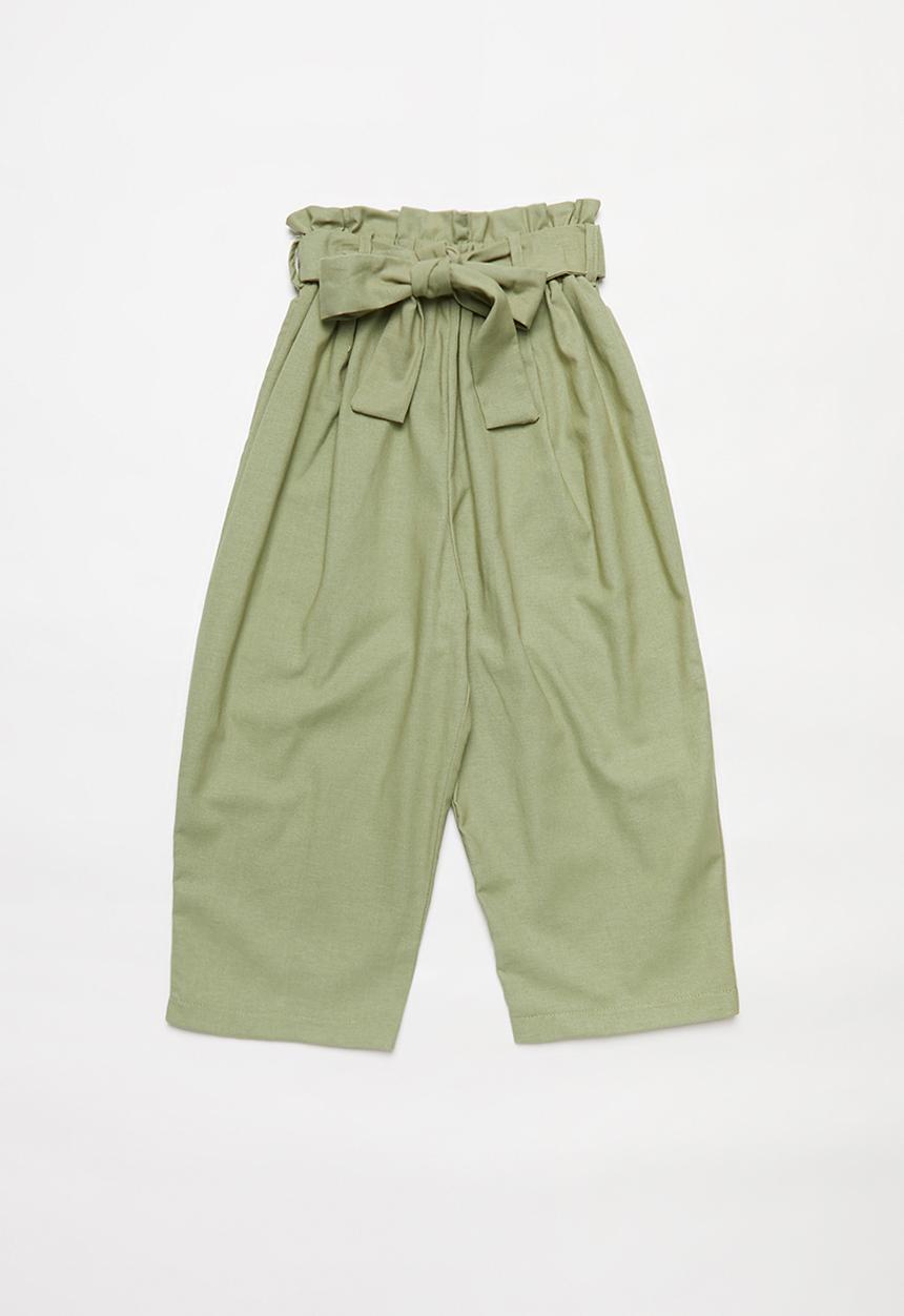 Superbalist - Paperbag waist culotte - khaki