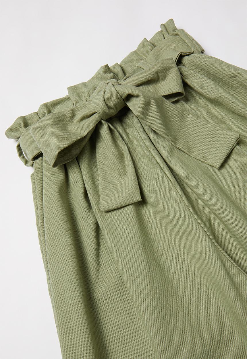 Superbalist - Paperbag waist culotte - khaki