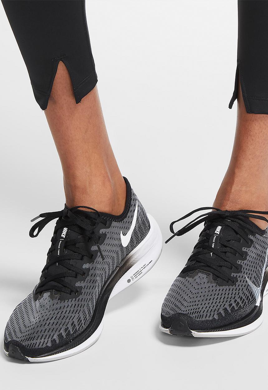Nike - Womens 7/8's graphic running leggings - black