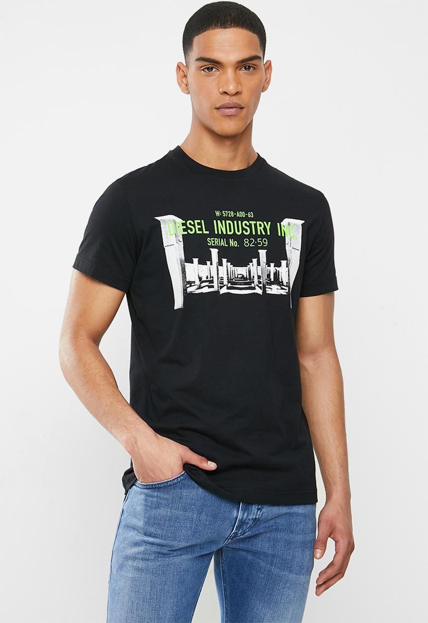 Diesel  - T-diego-s13 T-shirt - black