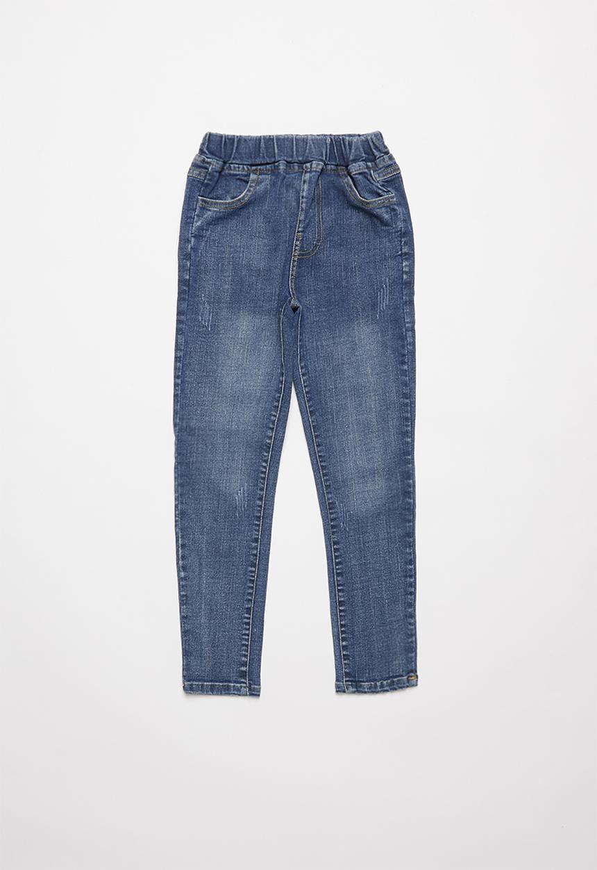 Pop Candy - Girls elasticated jean - blue