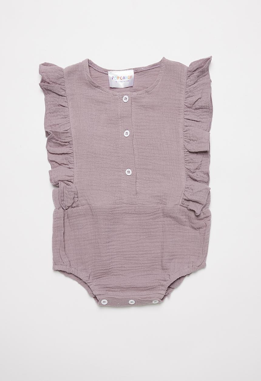 Pop Candy - Frill paysuit - purple