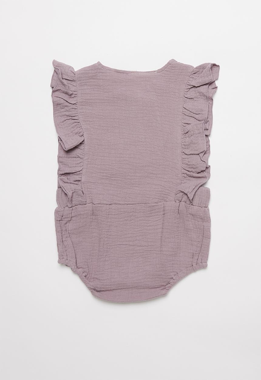 Pop Candy - Frill paysuit - purple
