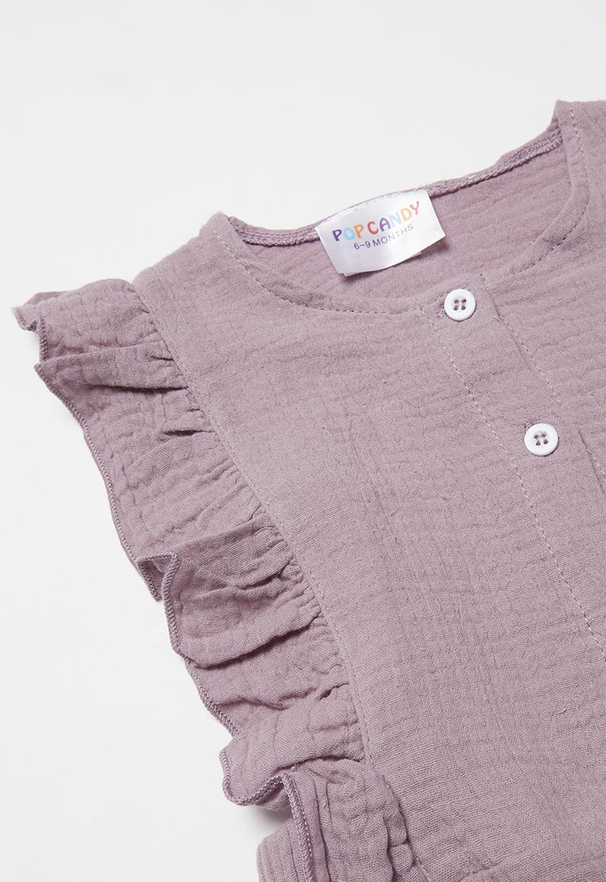 Pop Candy - Frill paysuit - purple