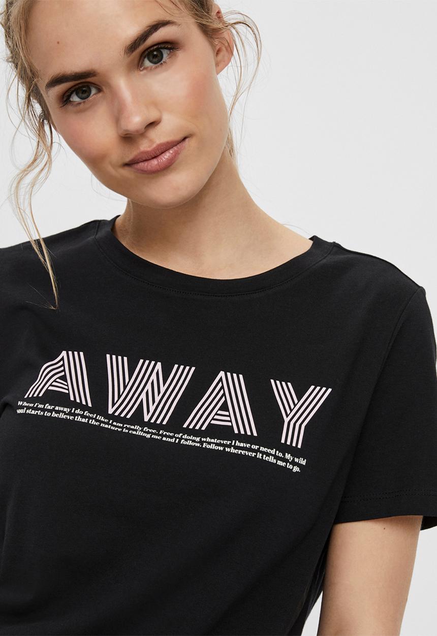 Vero Moda - Katherina Francis short sleeve T-shirt - black