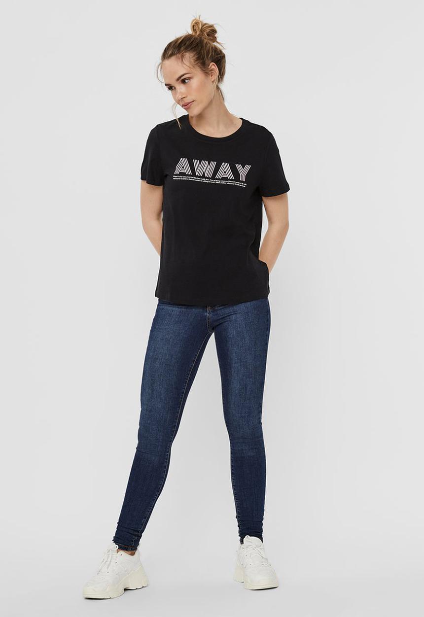 Vero Moda - Katherina Francis short sleeve T-shirt - black