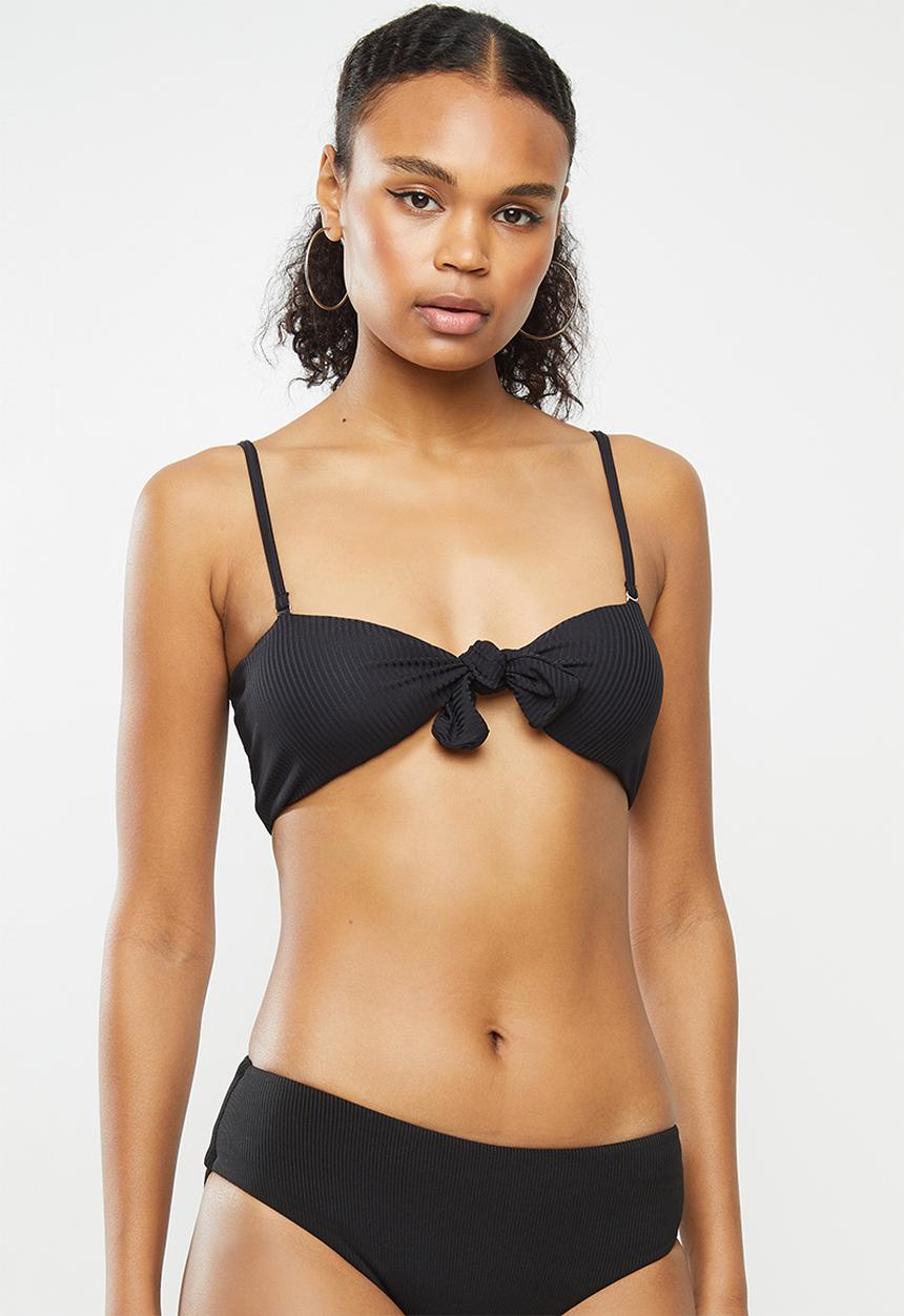 Bacon Bikinis - Tide bikini top - black