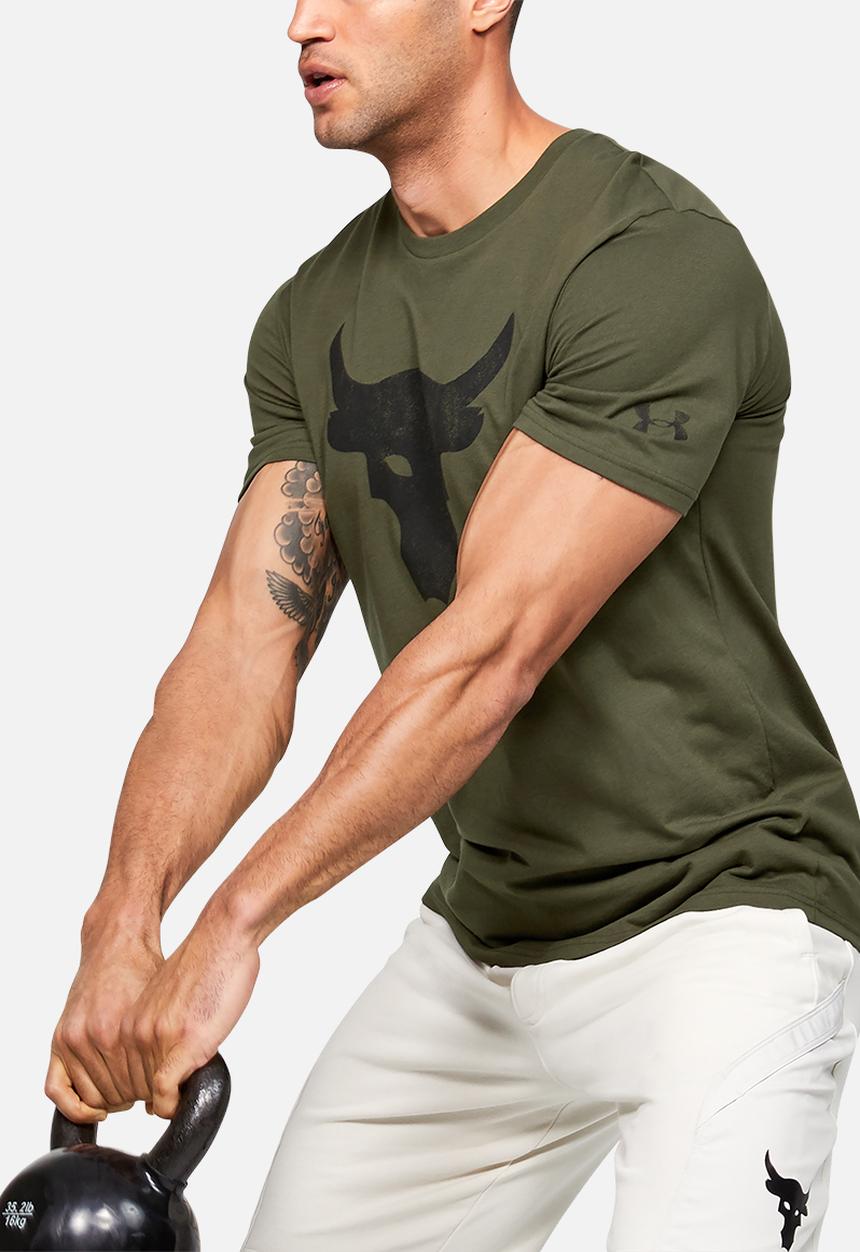 Under Armour - Project rock brahma bull short sleeve tee - green