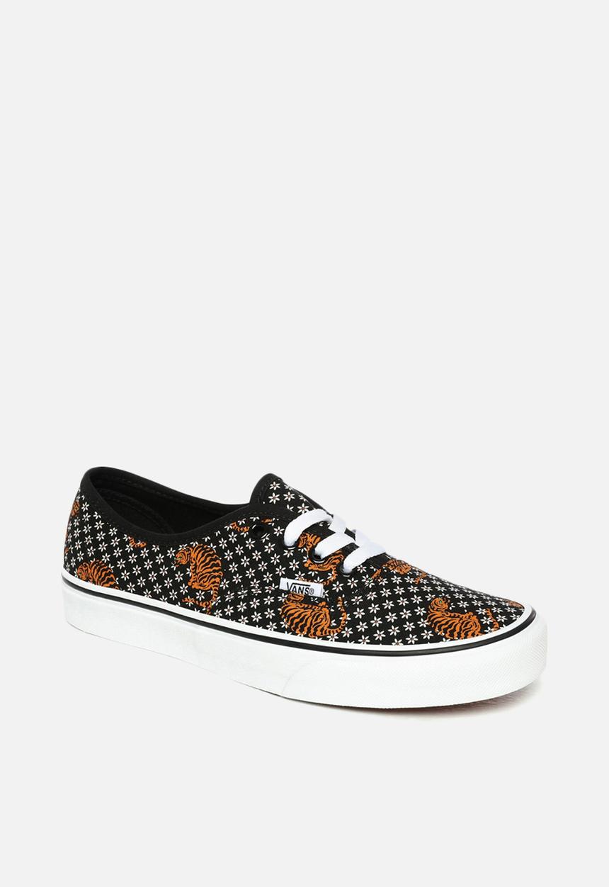 Vans - Authentic - (tiger floral) black/true white