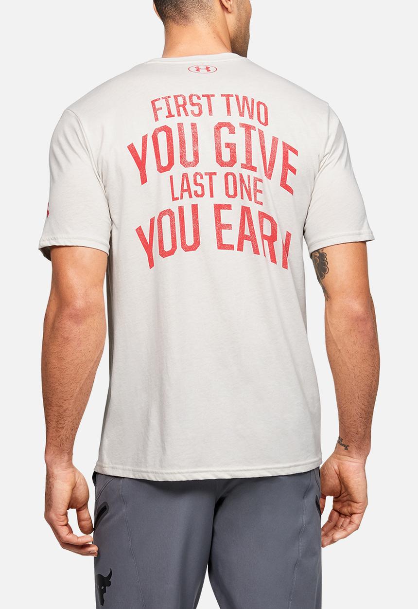 Under Armour - Project rock bsr short sleeve tee - white