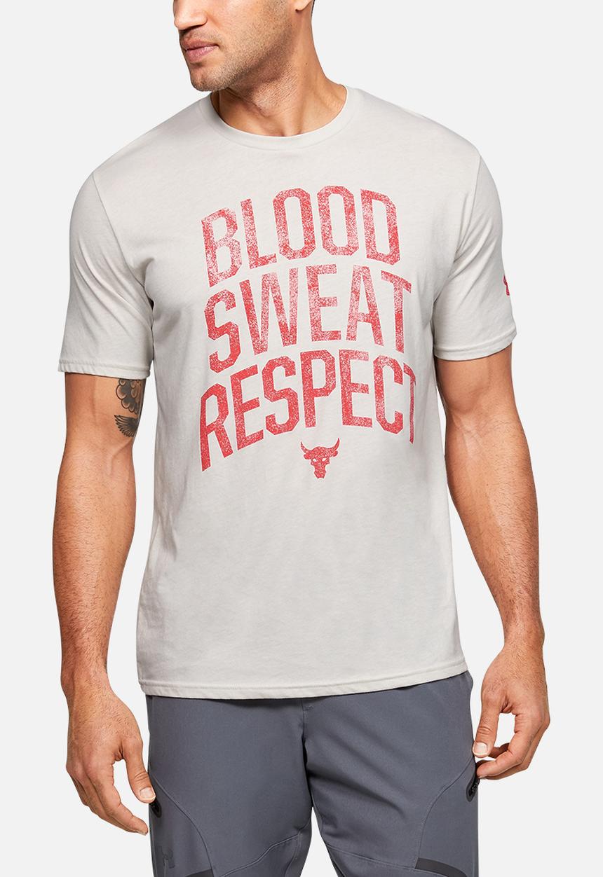 Under Armour - Project rock bsr short sleeve tee - white