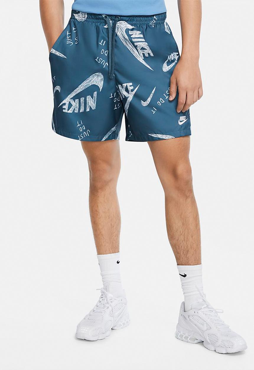 Nike - Nsw ce flow aop 1 shorts - blue