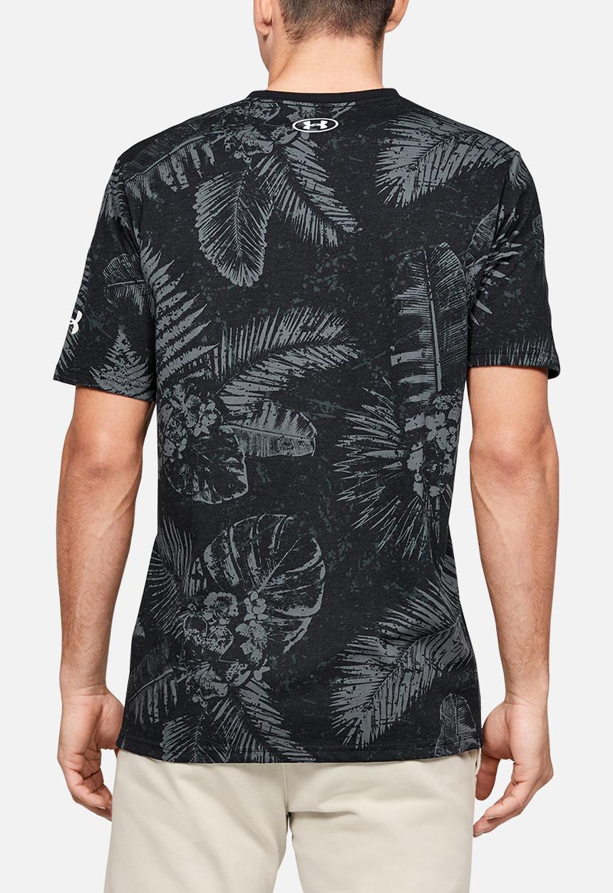 Under Armour - Project rock aloha camo short sleeve tee - black