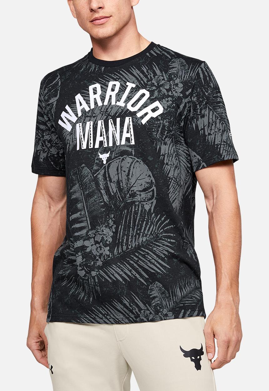Under Armour - Project rock aloha camo short sleeve tee - black