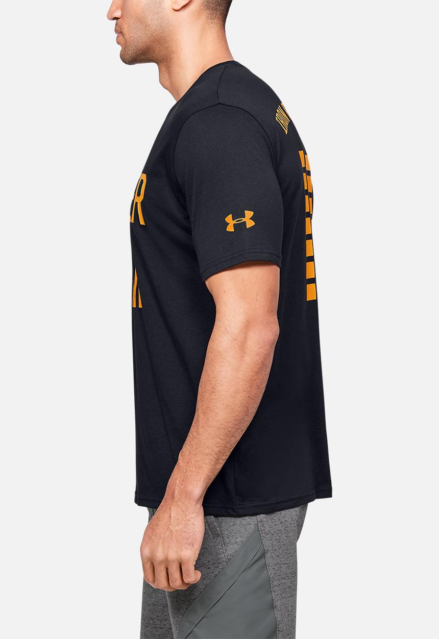 Under Armour - Project rock hwitr short sleeve tee - black