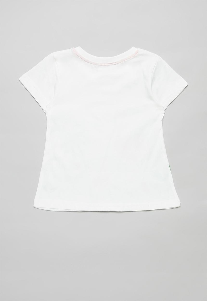 Pop Candy - Girls flamingo tee - white