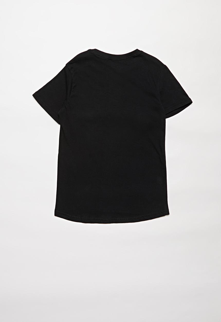 Rebel Republic - Boys styled short sleeve T-shirt - black