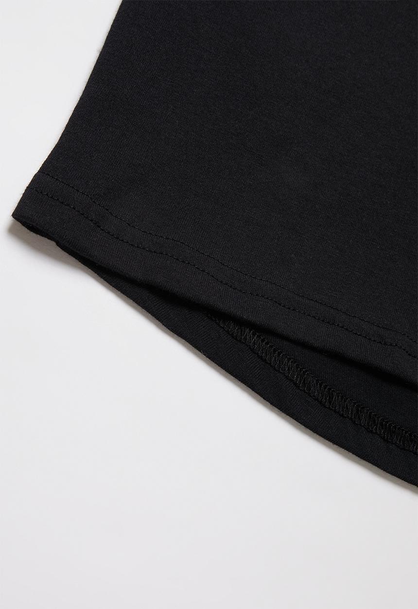 Rebel Republic - Boys styled short sleeve T-shirt - black