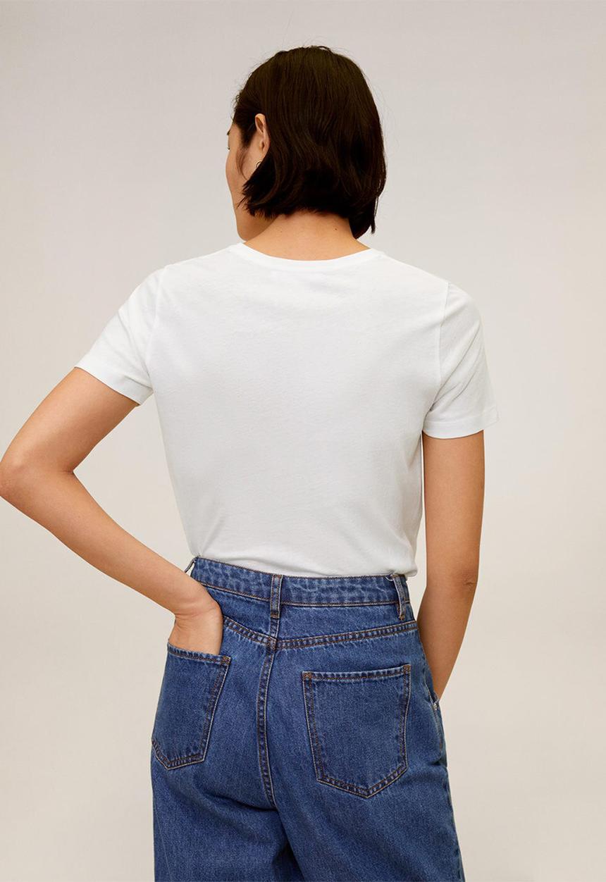 MANGO - T-shirt ilustra - white