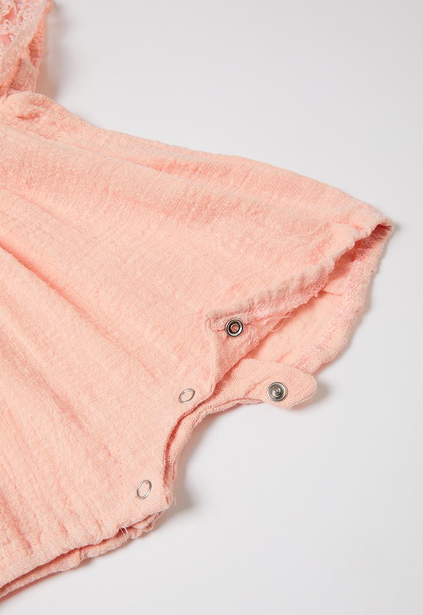 Pop Candy - Baby playsuit &  headband set - pink