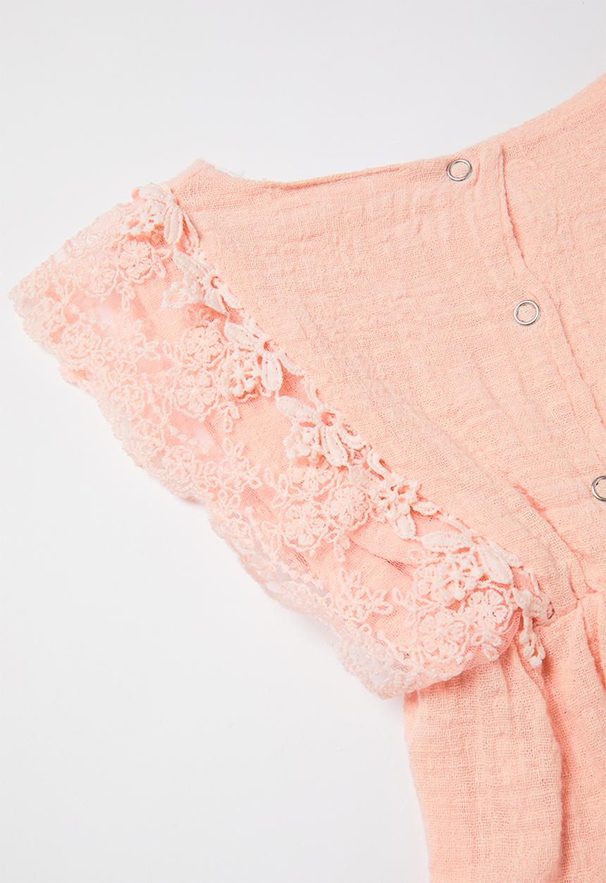 Pop Candy - Baby playsuit &  headband set - pink