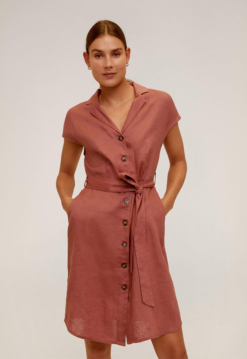 MANGO - Safari dress- light pastel pink