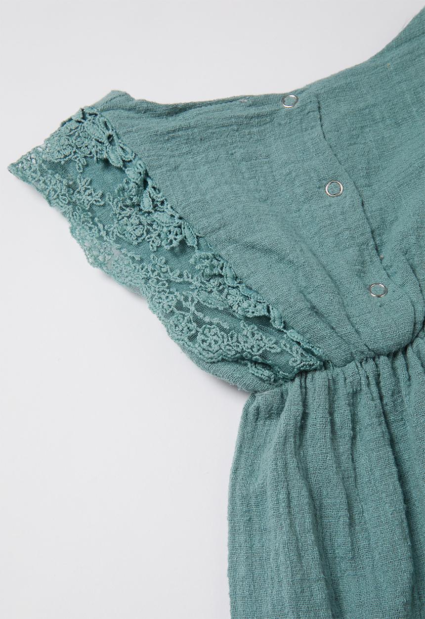 Pop Candy - Baby playsuit & headband set - sage