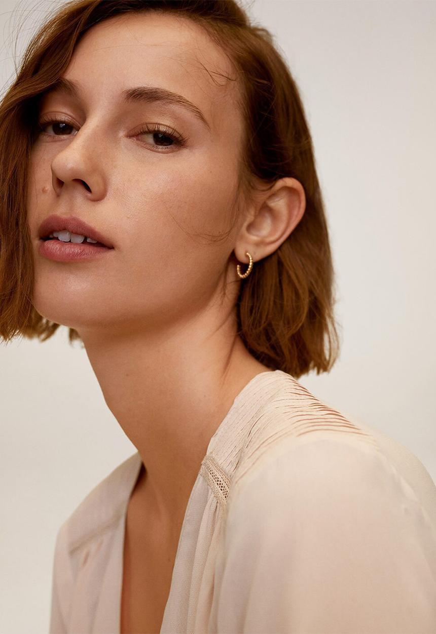 MANGO - Top rever - light/pastel pink