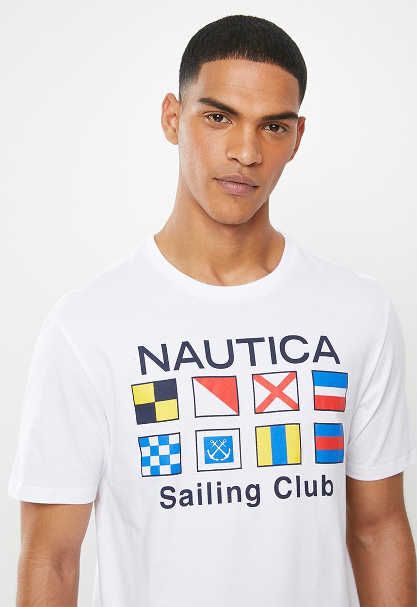 Nautica - Flags tee - bright white